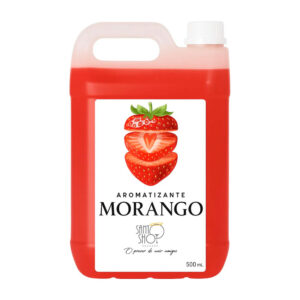Xarope Morango Para Soda Italiana Aromatizante Santo Shot 5 Litros
